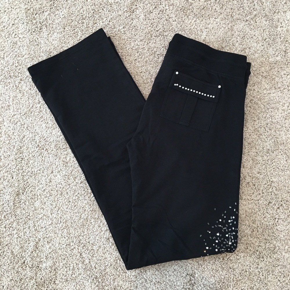 BCBG Maxazria Blingy Sweat Pants XL Long